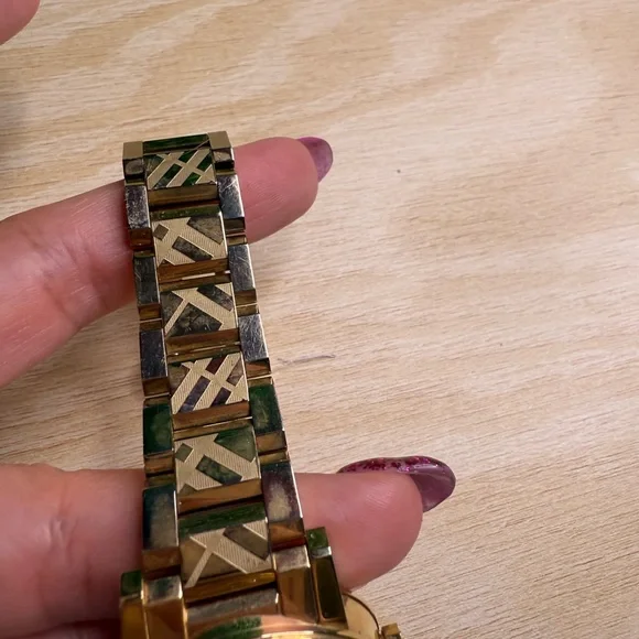 Burberry Gold and Silver Watch Used